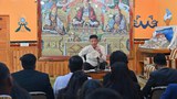 སྲིད་སྐྱོང་མཆོག་གིས་རྒྱ་གར་གྱི་གསར་འགོད་སློབ་གཉེར་བ་ཁག་ཅིག་ལ་བོད་དོན་གཏམ་བཤད་གནང་འདུག