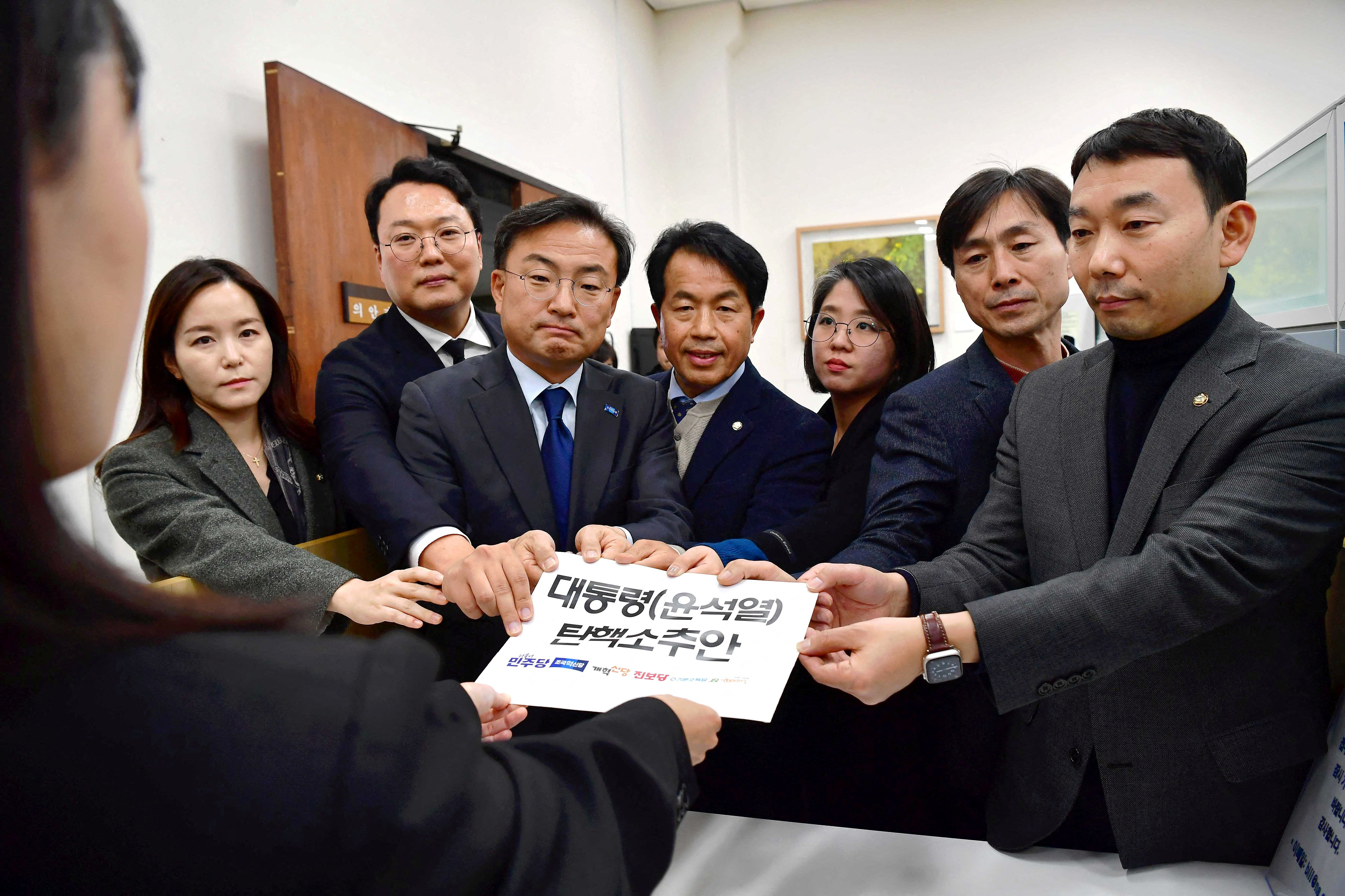 South Korean opposition parties filed a motion on Wednesday to impeach President Yoon Suk Yeol (1).JPG South Korean opposition parties filed a motion on Wednesday to impeach President Yoon Suk Yeol (1).JPG
