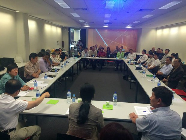 རྒྱ་རིགས་ཤེས་ཡོན་པ་དང་མཉམ་བོད་དོན་བགྲོ་གླེང་ཚོགས་འདུའི་སྐབས། ༢༠༡༥།༢།༡