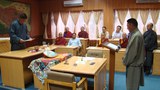 མདོ་སྨད་སྤྱི་འཐུས་གསར་བཀྲ་ཤིས་དོན་གྲུབ་གྱིས་ལས་ཁུར་དམ་འབུལ་གནང་བཞིན་པ། ༢༠༡༤།༧།༡༡