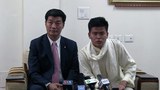 སྲིད་སྐྱོང་མཆོག་གིས་སློབ་མ་བསྟན་འཛིན་དགྲ་འདུལ་ལགས་ལ་འཚམས་འདྲིའི་མཇལ་འཕྲད་གནང་སྐབས། ༢༠༡༥།༦།༡