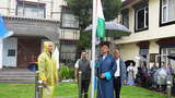 བོད་མིའི་སྒྲིག་འཛུགས་ཀྱིས་རྒྱ་གར་རང་བཙན་ཐོབ་ནས་ལོ་ངོ་༧༧འཁོར་བའི་དུས་ཆེན་སྲུང་བརྩི་གནང་འདུག