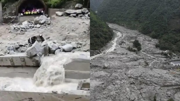 བོད་དར་རྩེ་མདོ་རུ་འདམ་རུད་རྐྱེན་གྱིས་ཟམ་པ་དང་ཁང་པར་གཏོར་སྐྱོན་གྱིས་མི་ ༡༠ རྐྱེན་འདས་དང་མི་ ༡༧ གར་སོང་ཆ་མེད་དུ་གྱུར་འདུག་ཅིང་། ཤི་རྨས་ཀྱི་གྲངས་འབོར་ད་དུང་འཕར་ཉེན་ཡོད་འདུག བོད་དར་རྩེ་མདོ་རུ་འདམ་རུད་རྐྱེན་གྱིས་ཟམ་པ་དང་ཁང་པར་གཏོར་སྐྱོན་གྱིས་མི་ ༡༠ རྐྱེན་འདས་དང་མི་ ༡༧ གར་སོང་ཆ་མེད་དུ་གྱུར་འདུག་ཅིང་། ཤི་རྨས་ཀྱི་གྲངས་འབོར་ད་དུང་འཕར་ཉེན་ཡོད་འདུག