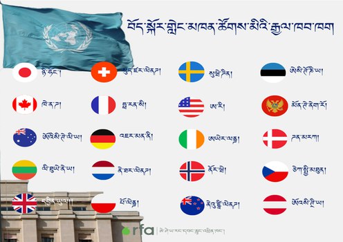 མཉམ་འབྲེལ་རྒྱལ་ཚོགས་ཆེས་མཐོའི་འགྲོ་བ་མིའི་ཐོབ་ཐང་ལྷན་ཚོགས་ཀྱིས་རྒྱ་ནག་ནང་གི་འགྲོ་བ་མིའི་ཐོབ་ཐང་ཐད་དུས་བཀག་བསྐྱར་ཞིབ་གནང་སྐབས་བོད་དོན་གླེང་མཁན་རྒྱལ་ཁབ་ཁག
