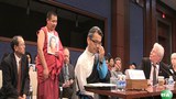 ཨ་རིའི་གྲོས་ཚོགས་ནང་བོད་དོན་ཉན་ཞིབ་གནང་བཞིན་པ། ༢༠༡༥།༧།༡༤