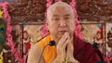 མཁན་ཆེན་རྣམ་གྲོལ་ཚེ་རིང་རིན་པོ་ཆེས་རྫོགས་པ་ཆེན་པོ་མཁའ་འགྲོ་སྙིང་ཐིག་གི་གསུང་ཆོས་གནང་བ།