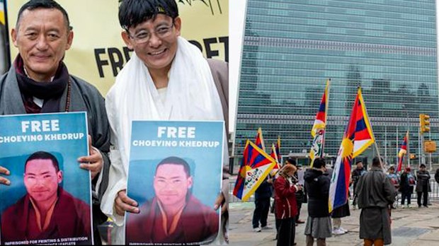 བོད་ཀྱི་ཆབ་སྲིད་བཙོན་ཟུར་བསྟན་པ་དར་རྒྱས་ལགས་དང་ཐུབ་བསྟན་ཆོས་ཉིད་ལགས་རྣམ་གཉིས་ནས་བོད་དོན་ལས་འགུལ།