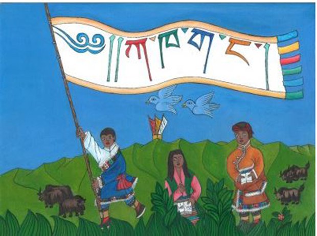 ནུབ་ཕྱོགས་བོད་མི་གསུམ་ནས་བོད་སྐད་ཡིག་གི་ཁོར་ཡུག་བསྐྲུན་པ། ནུབ་ཕྱོགས་བོད་མི་གསུམ་ནས་བོད་སྐད་ཡིག་གི་ཁོར་ཡུག་བསྐྲུན་པ།