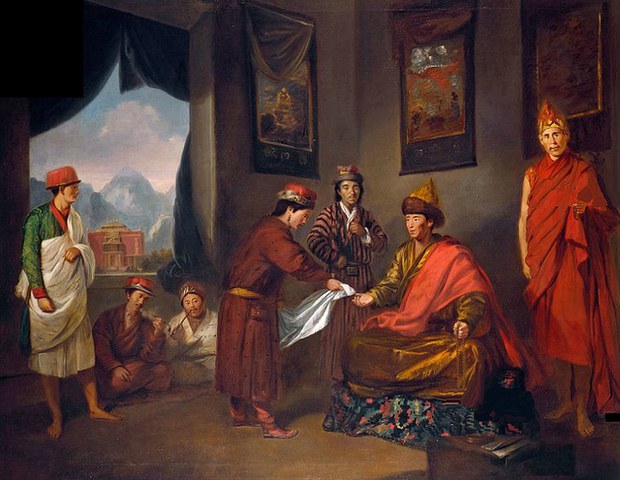 པཎ་ཆེན་ནས་ཨིན་ཇིའི་སྐུ་ཚབ་དང་མཇལ་འཕྲད།