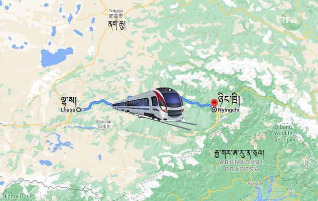 རྒྱ་གཞུང་གིས་བོད་ནང་འཛུགས་སྐྲུན་བྱེད་པའི་ལས་གཞི་ཁག་ནི་དམག་དོན་གྱི་ཆེད་དམིགས་པར་ངོས་འཛིན་གནང་གི་འདུག