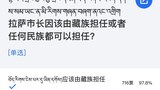ལྷ་ས་གྲོང་ཁྱེར་མི་དམངས་སྲིད་གཞུང་གི་གྲོང་ཁྱེར་སྤྱི་ཁྱབ་པར་རྒྱ་རིགས་ཤིག་བསྐོ་བཞག་བྱས་ཡོད་པ།