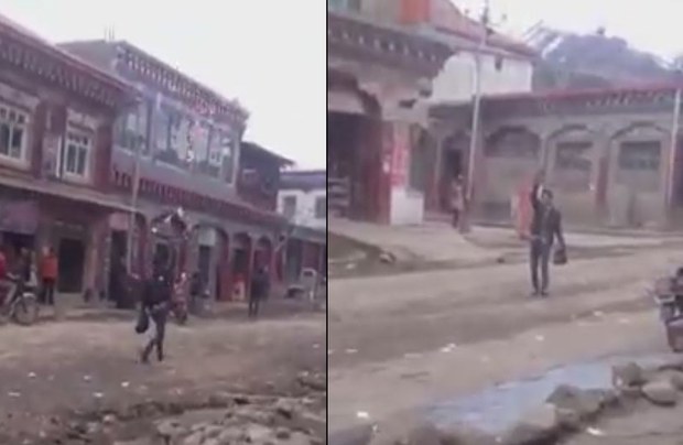 ༢༠༡༤།༤།༨།ཉིན་བོད་མི་གཞོན་སྐྱེས་ཞིག་གིས་སྡེ་དགེ་མ་ཎི་གད་མགོར་བོད་དོན་སྐད་འབོད་བྱེད་བཞིན་པ། ༢༠༡༤།༤།༨།ཉིན་བོད་མི་གཞོན་སྐྱེས་ཞིག་གིས་སྡེ་དགེ་མ་ཎི་གད་མགོར་བོད་དོན་སྐད་འབོད་བྱེད་བཞིན་པ།