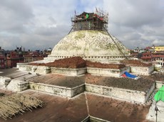 ས་ཡོམ་གོད་ཆག་རྗེས་ཀྱི་བལ་ཡུལ་གྱི་མཆོད་རྟེན་བྱ་རུང་ཁ་ཤོར། ༢༠༡༥།༩།༡༨