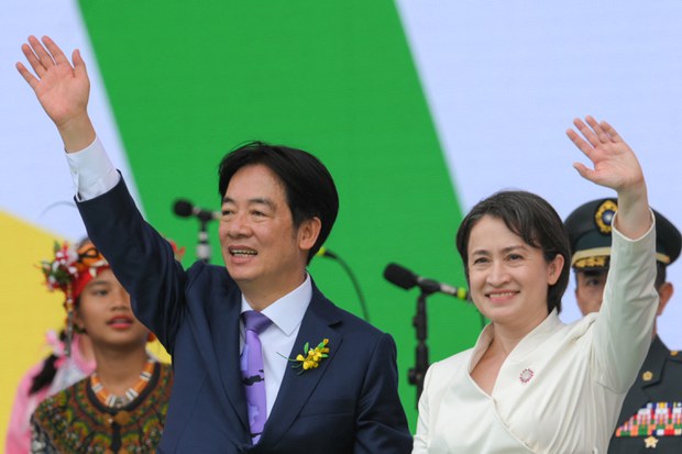 ཐའེ་ཝན་གྱི་སྲིད་འཛིན་གསར་པའི་དམ་འབུལ་མཛད་སྒོའི་གསུང་བཤད།